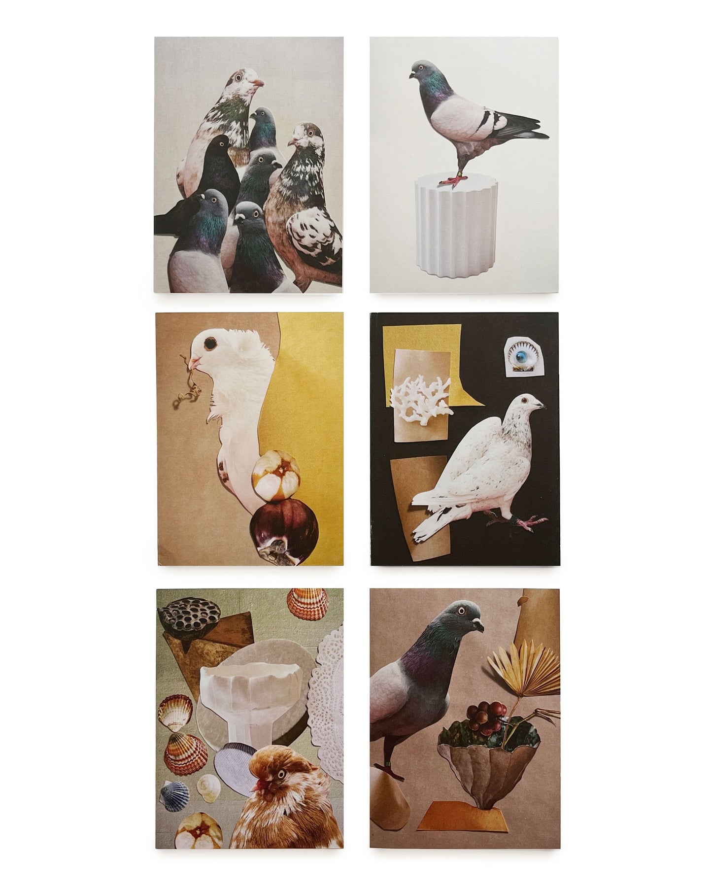 Pigeon Palace Stationery Collage Card Set